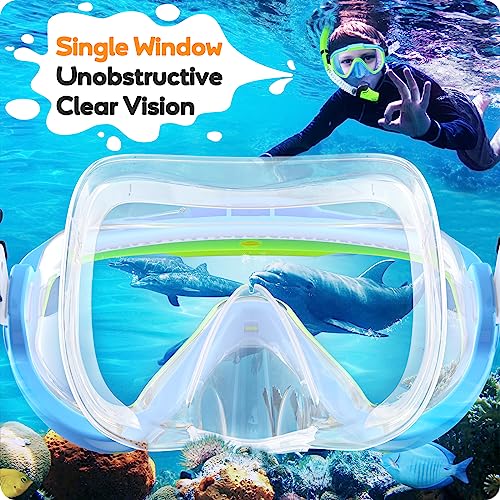 Seovediary Kids Snorkel Set Review Best Anti-Fog Tempered Glass Snorkeling Gear