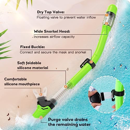 Seovediary Kids Snorkel Set Review Best Anti-Fog Tempered Glass Snorkeling Gear