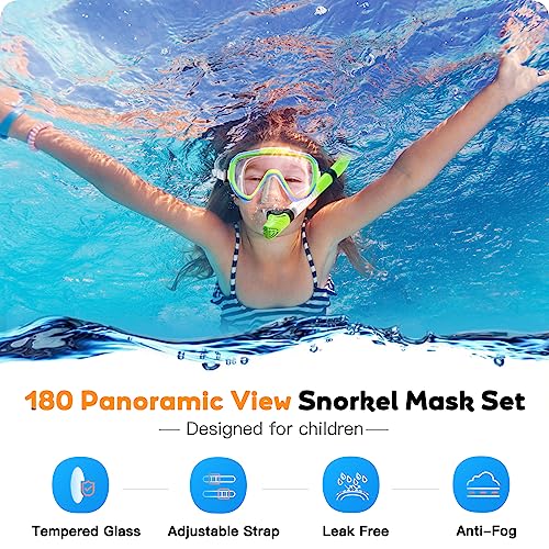 Seovediary Kids Snorkel Set Review Best Anti-Fog Tempered Glass Snorkeling Gear