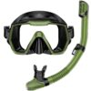 Snorkel Set Adults Snorkeling Gear Anti-Leak and Anti-Fog Tempered Glass Lens Panoramic View Swim Mask Dry Top Snorkel Kit for Snorkeling Scuba Diving Swimming Travel with Carry... Snorkel Set Adults Snorkeling Gear Anti-Leak and Anti-Fog Tempered Glass Lens Panoramic View Swim Mask Dry Top Snorkel Kit for Snorkeling Scuba Diving Swimming Travel with Carry...