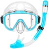 Snorkel Set, Zipoute Snorkel Dry Top Snorkeling Gear for Adults, Panoramic Anti-Leak and Anti-Fog Tempered Glass Lens, Adults Adjustable Snorkeling Set, Scuba Diving Swimming... Snorkel Set, Zipoute Snorkel Dry Top Snorkeling Gear for Adults, Panoramic Anti-Leak and Anti-Fog Tempered Glass Lens, Adults Adjustable Snorkeling Set, Scuba Diving Swimming...