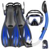 Snorkeling Gear for Adults Kids - Mask Fins Snorkel Set with Panoramic View Snorkel Mask Anti-Fog Anti-Leak, Dry Top Snorkel, Dive Flippers and Gear Bag, Snorkeling Diving... Snorkeling Gear for Adults Kids - Mask Fins Snorkel Set with Panoramic View Snorkel Mask Anti-Fog Anti-Leak, Dry Top Snorkel, Dive Flippers and Gear Bag, Snorkeling Diving...
