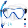 Supertrip 2024 Snorkeling Gear for Adults, Anti-Fog Snorkel Set, Tempered Glass Snorkel Mask Adult, Anti-Leak Snorkel Snorkeling Gear, Scuba Diving Mask and Snorkel for Women...