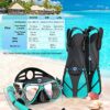 Zenoplige Adult Snorkel Set Review Panoramic Mask Fins and Dry Top Snorkel Insights